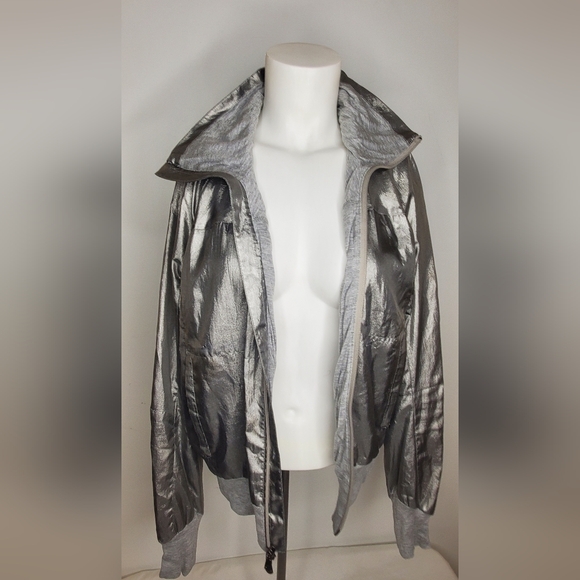 Ralph Lauren RLX Size S Metallic Gray Jacket -Zipper Up - Picture 2 of 11
